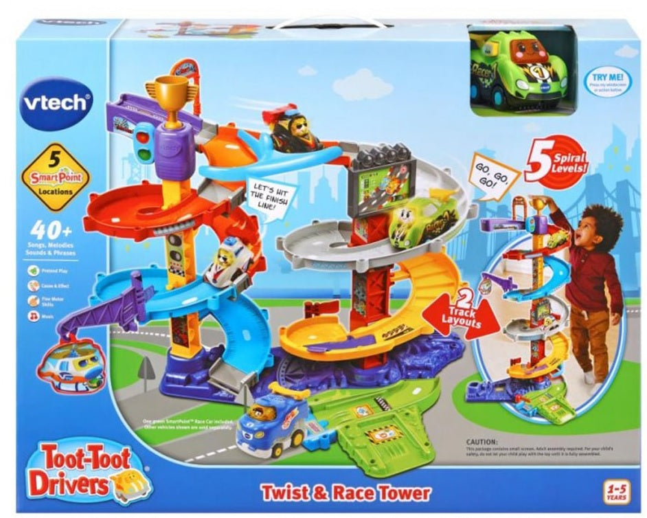 Toot-Toot Drivers Twist & Race Tower Playset Vtech